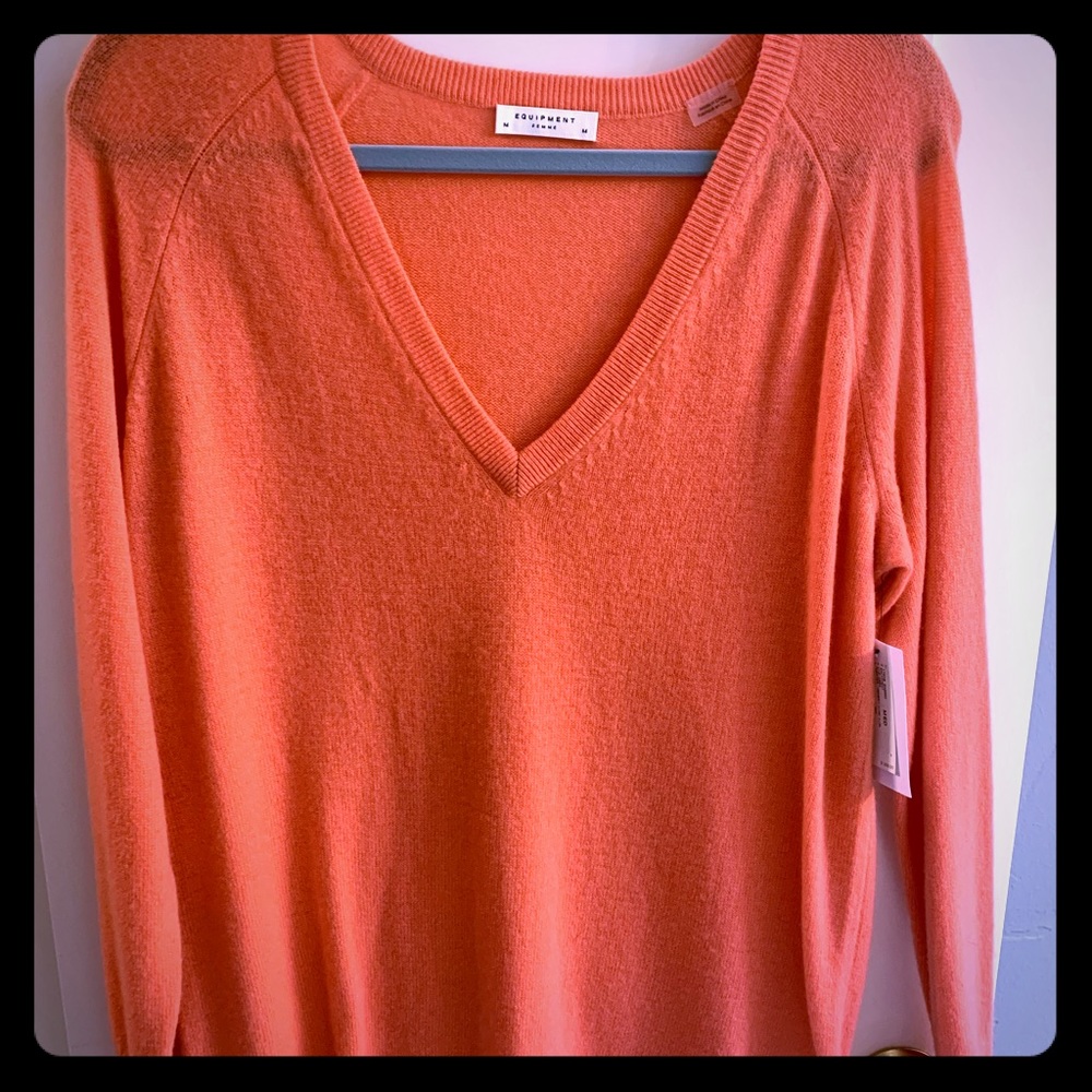 COPY - Equipment coral cashmere sweater